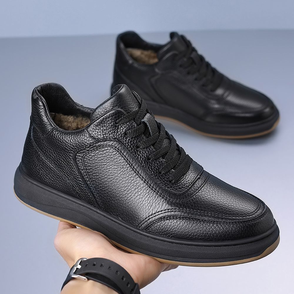 New Winter Men's Cotton Shoes Wool Warm Casual Mens Shoes